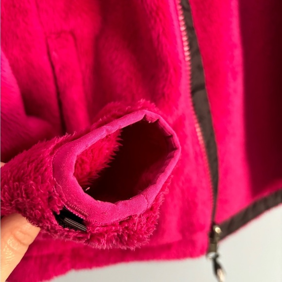 The North Face Osito Silken Fleece Full Zip Jacket Magenta Raspberry Size Small - Picture 6 of 7